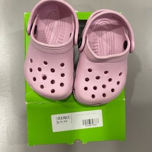BabyGIRL pink Crocs